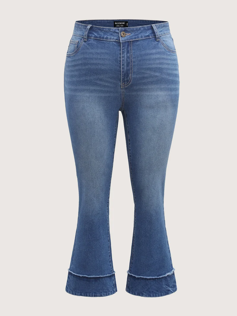 Vintage Raw Hem Bootcut Jeans