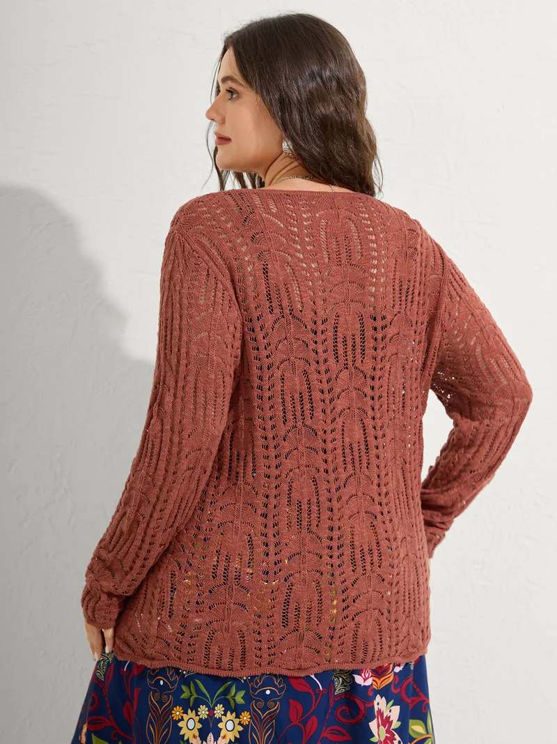 Cotton Breezy Front Double Tie Lightweight Cardigan