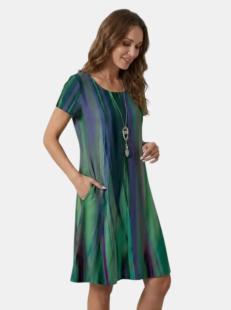 Women's Lightweight Rayon Summer Dress | Flowing Relaxed Fit Casual Style