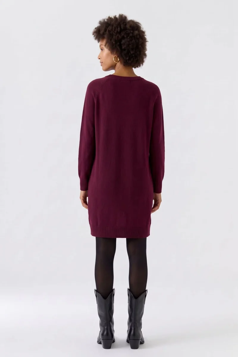 Robe en tricot à poches
