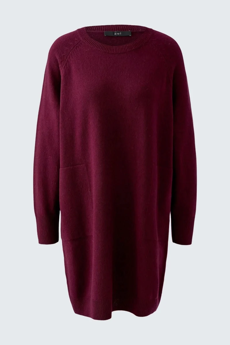 Robe en tricot à poches