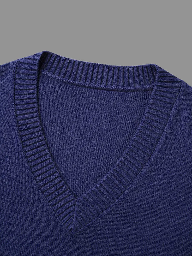 Striped Jacquard Patched Pocket Pullover