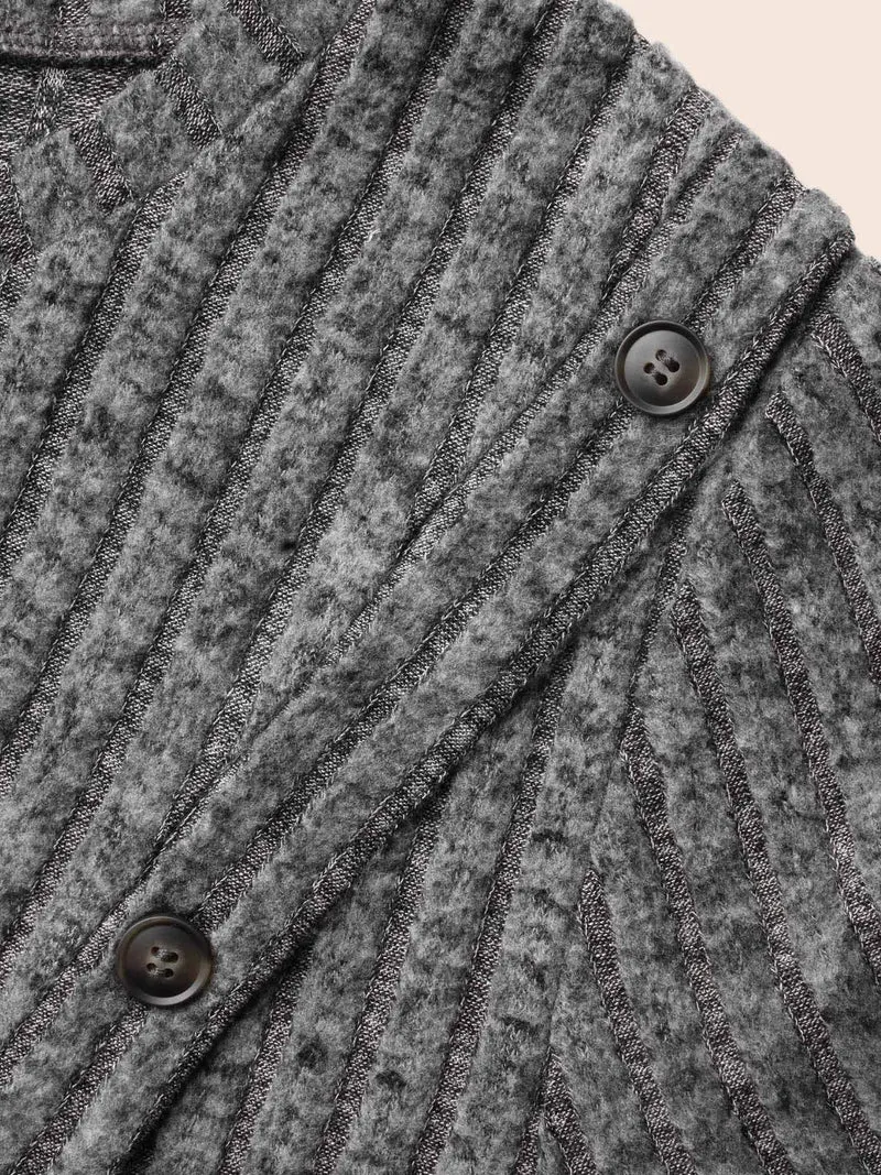 Crew Neck Button Detail Slim Fit Dress