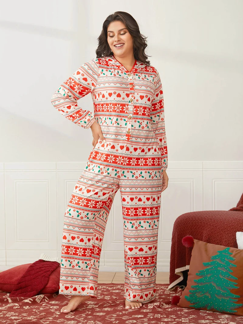 Holiday Fuzzy Hooded Lounge Jumpsuit
