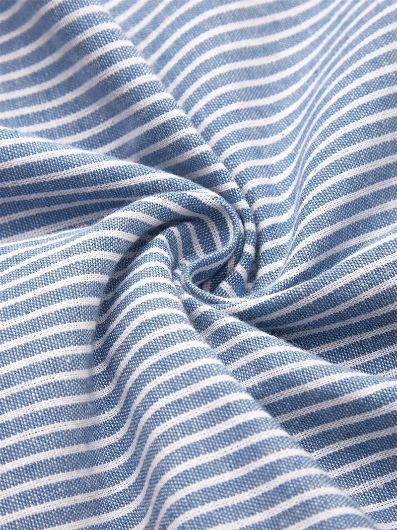 Women's Lightweight Striped Midi Dress | Elegant Comfortable Summer Dress