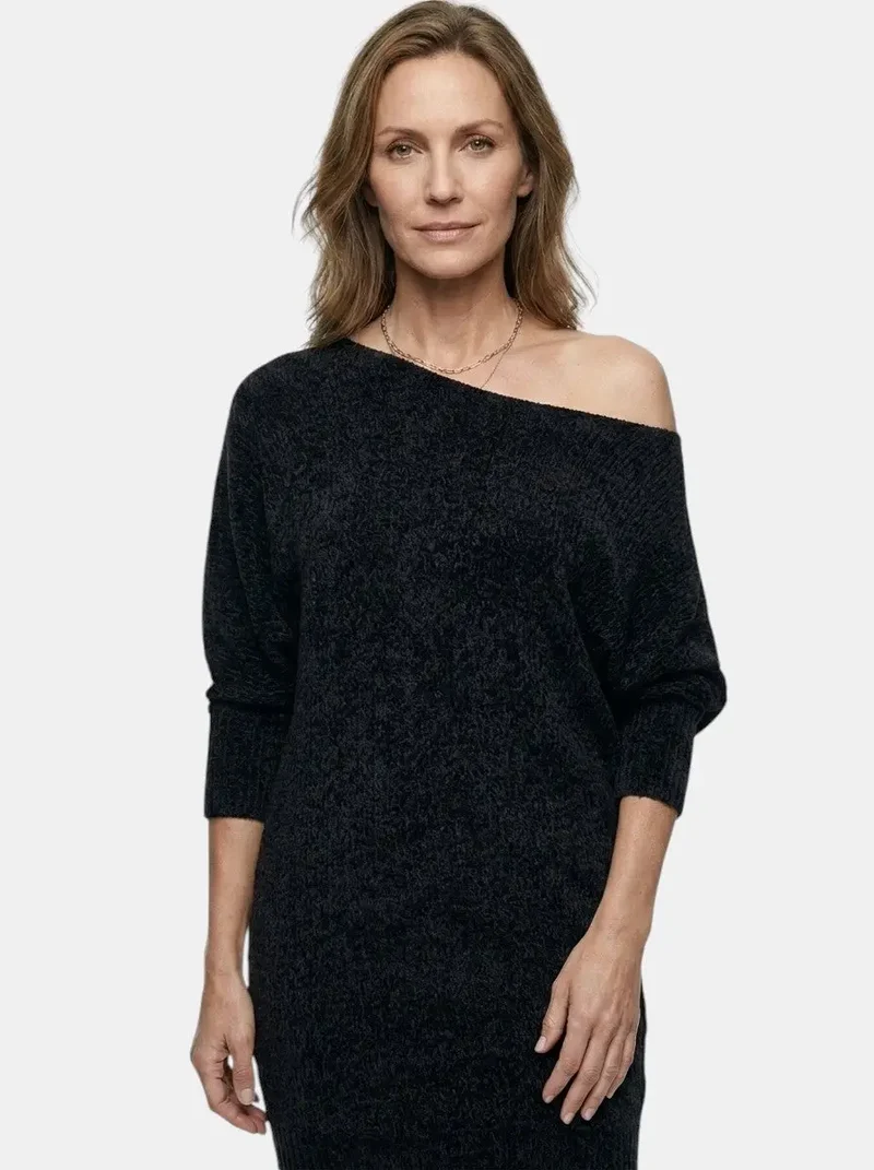Women's Shimmering Sequined Mini Dress | Relaxed Fit Long Sleeve Cocktail Dress