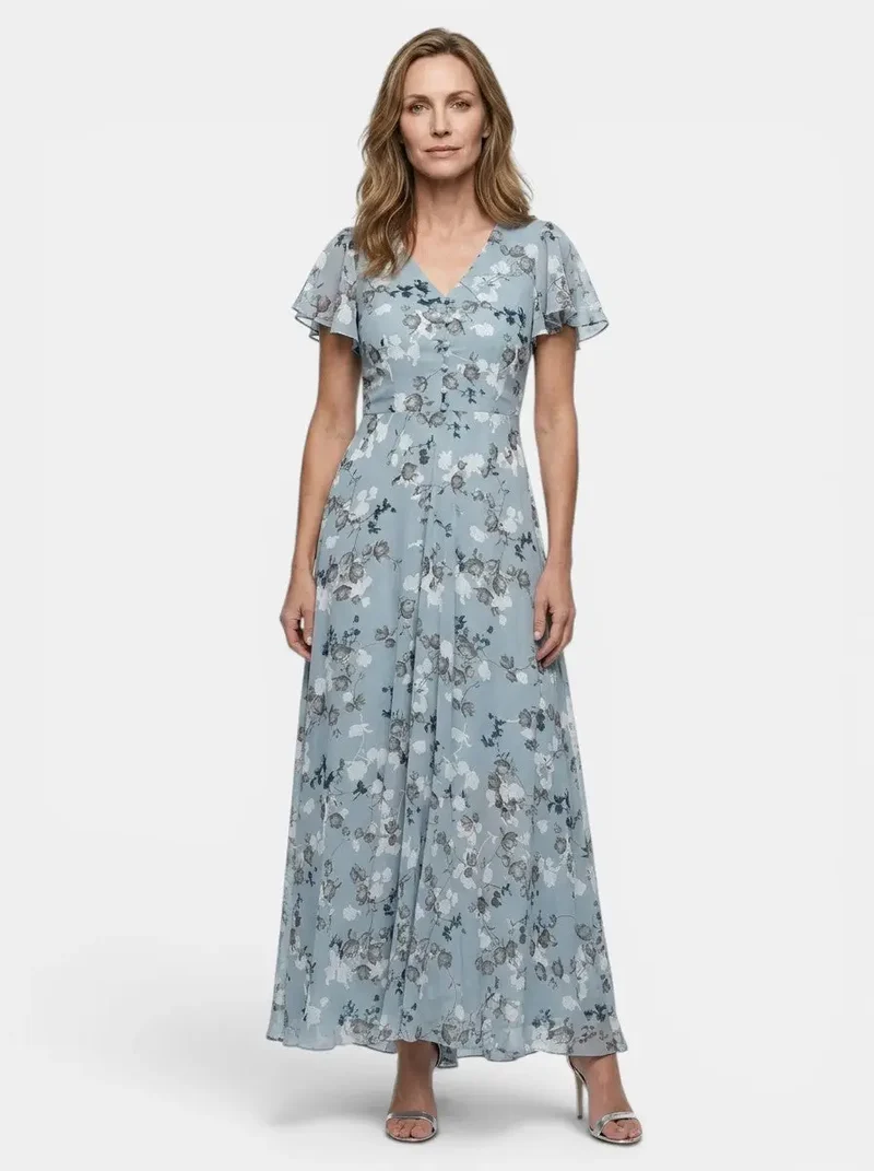 Women's Lightweight Floral Maxi Dress | Elegant Flowing Summer Style