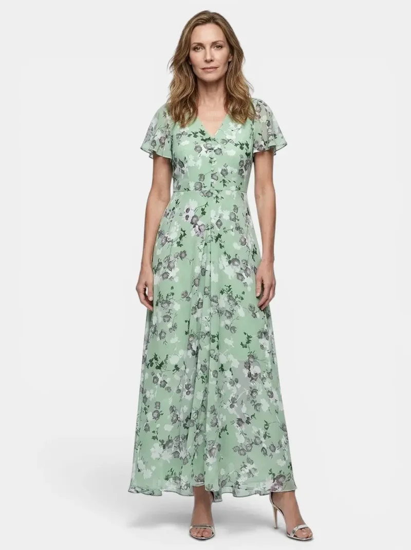 Women's Lightweight Floral Maxi Dress | Elegant Flowing Summer Style