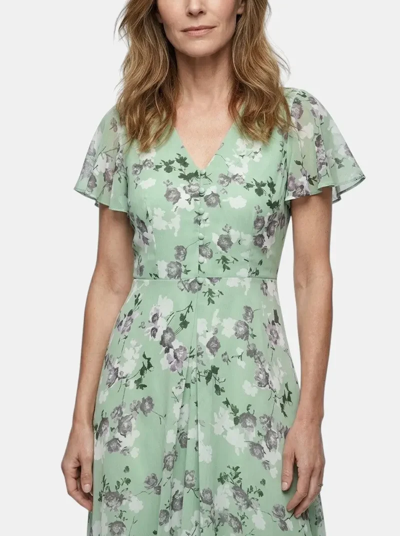 Women's Lightweight Floral Maxi Dress | Elegant Flowing Summer Style