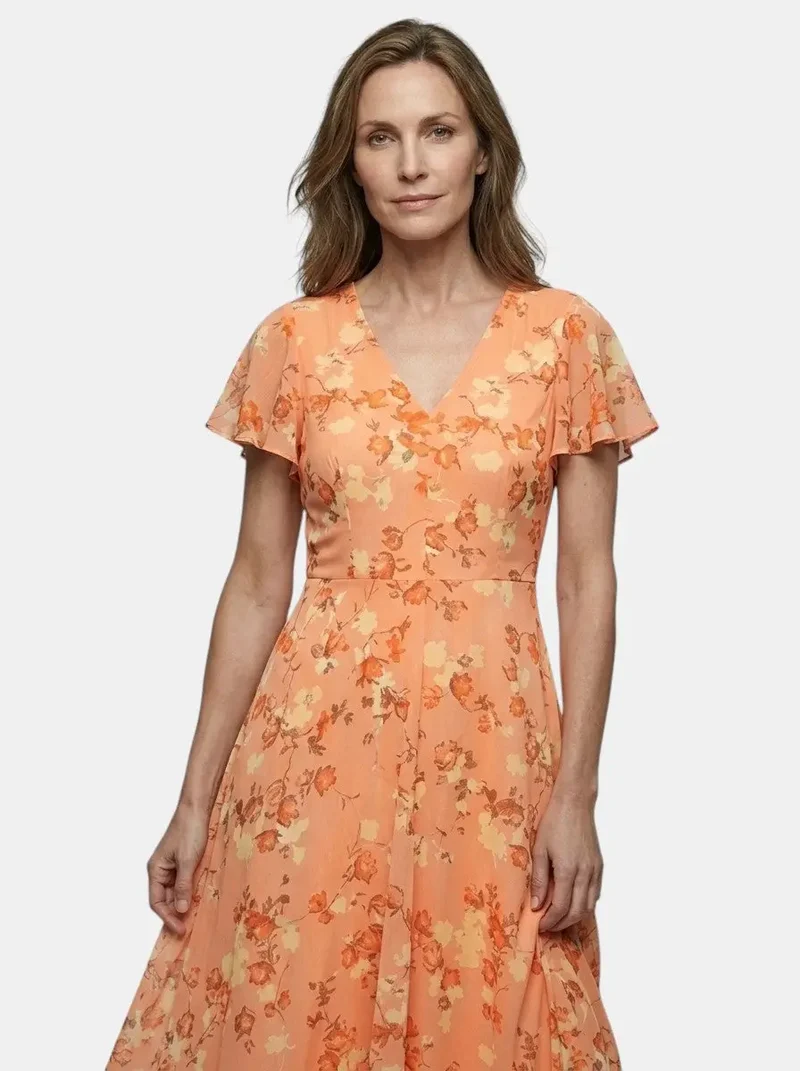 Women's Lightweight Floral Maxi Dress | Elegant Flowing Summer Style