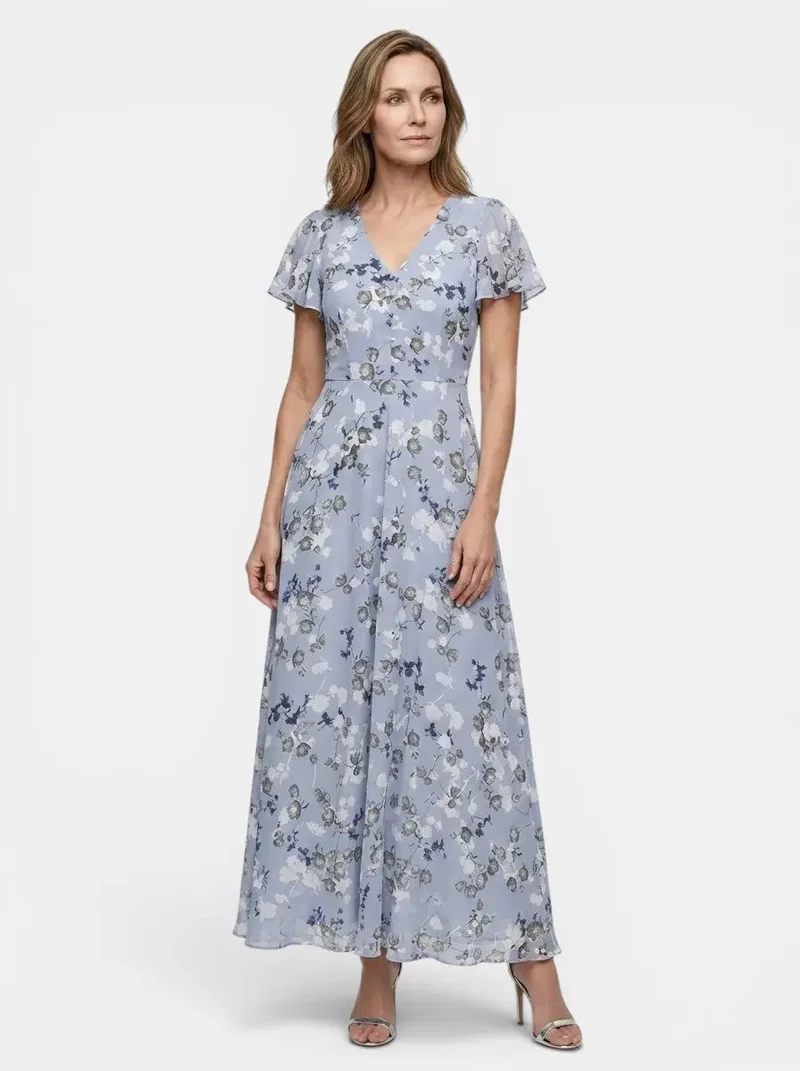 Women's Lightweight Floral Maxi Dress | Elegant Flowing Summer Style