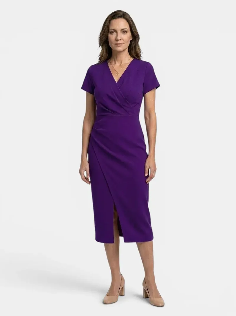 Women's Vibrant Cotton Maxi Dress | Flowing Wrap Style Summer Gown