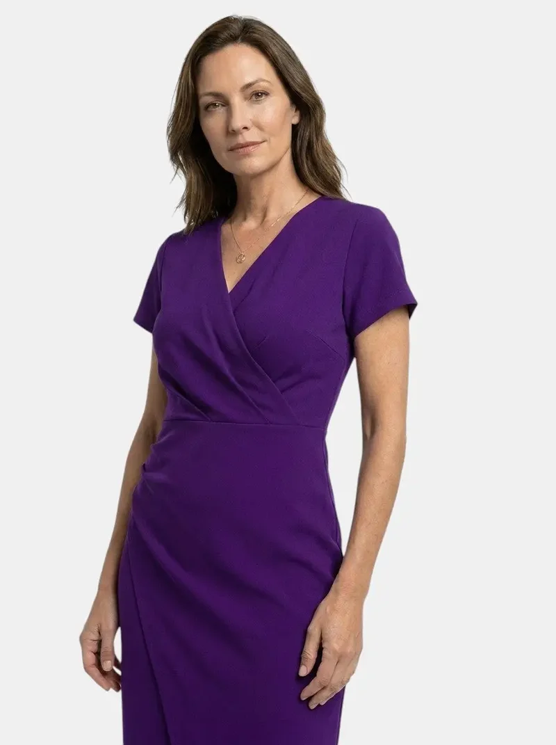 Women's Vibrant Cotton Maxi Dress | Flowing Wrap Style Summer Gown
