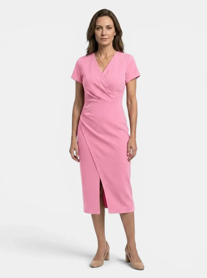 Women's Vibrant Cotton Maxi Dress | Flowing Wrap Style Summer Gown
