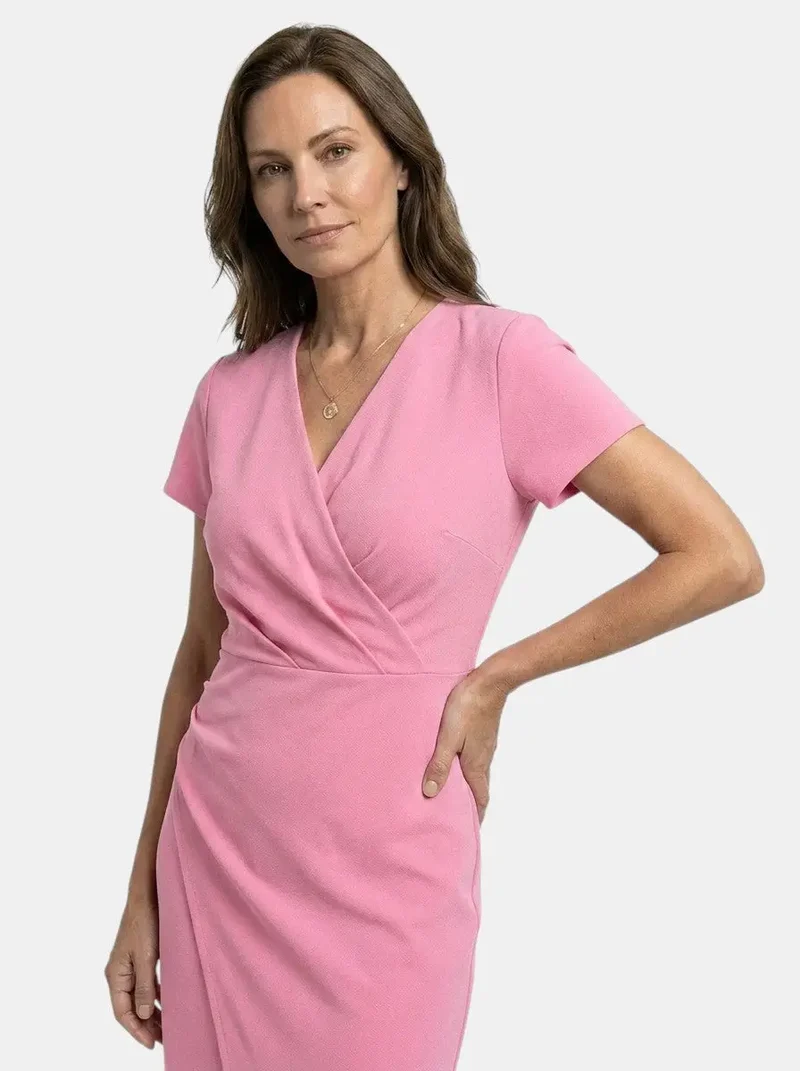 Women's Vibrant Cotton Maxi Dress | Flowing Wrap Style Summer Gown