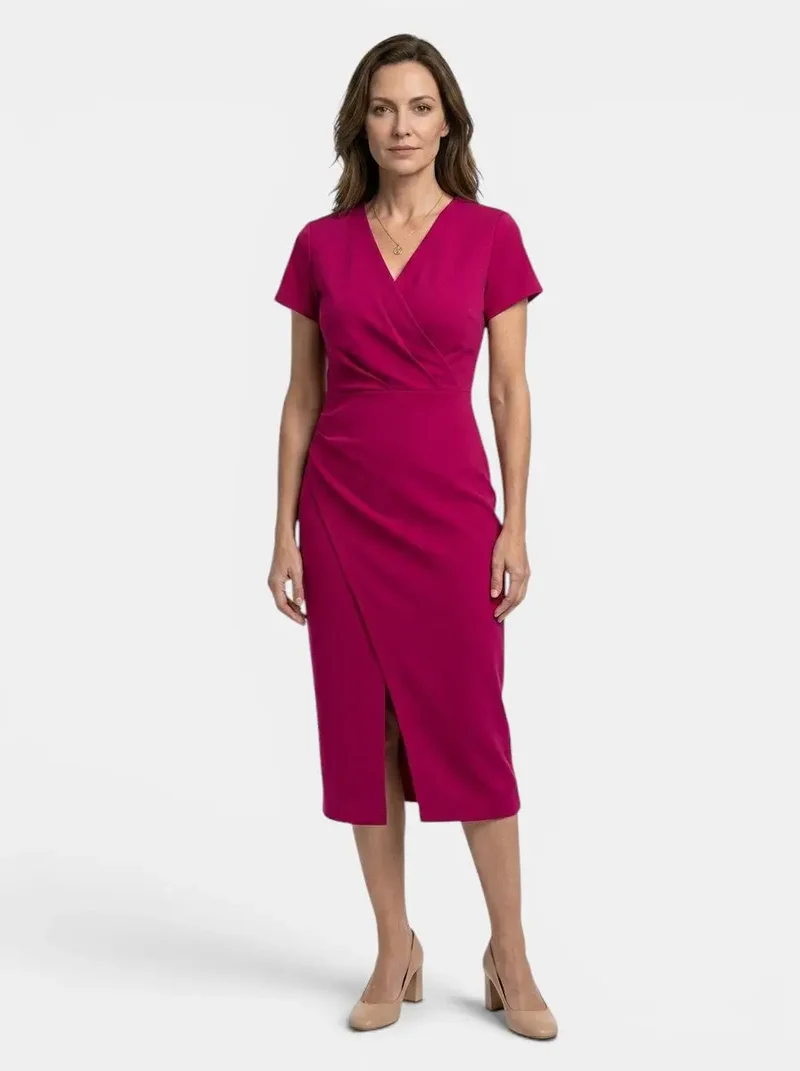 Women's Vibrant Cotton Maxi Dress | Flowing Wrap Style Summer Gown