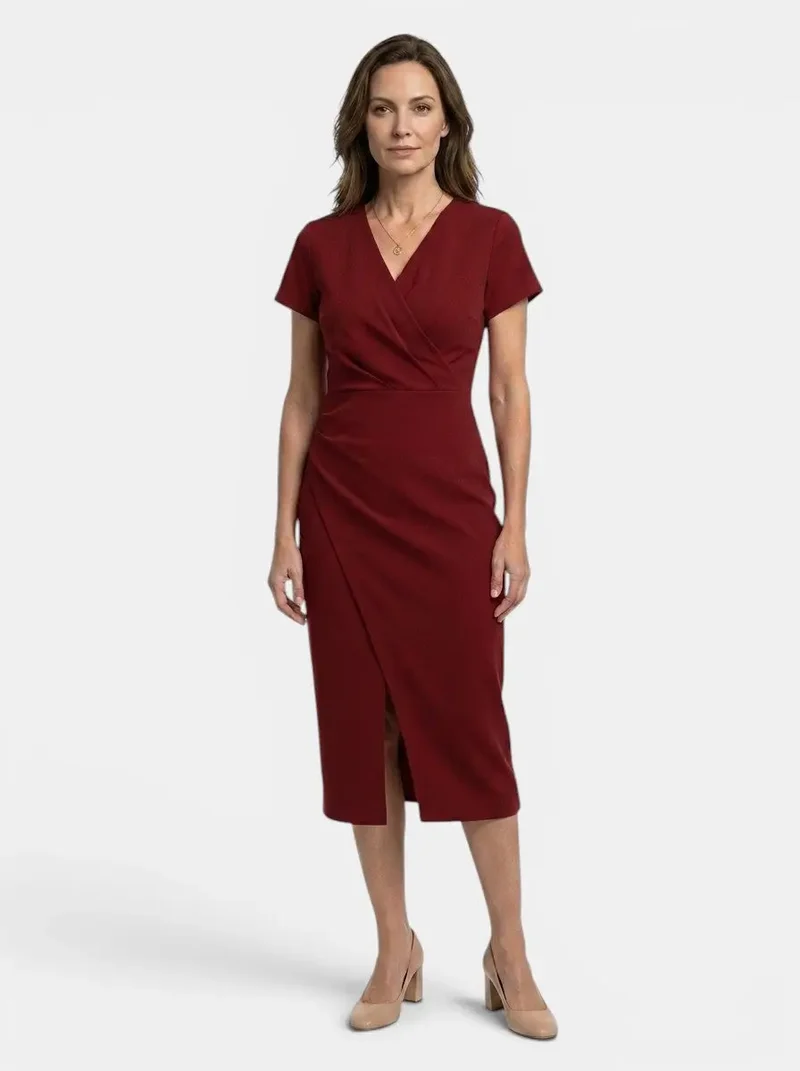 Women's Vibrant Cotton Maxi Dress | Flowing Wrap Style Summer Gown