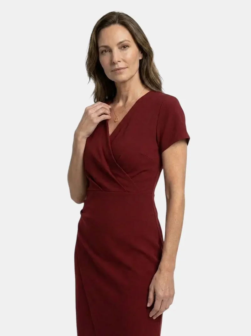 Women's Vibrant Cotton Maxi Dress | Flowing Wrap Style Summer Gown