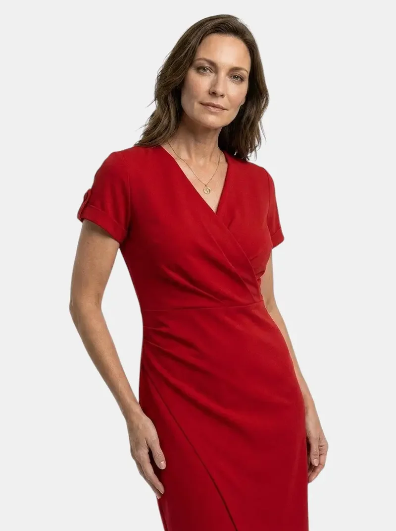 Women's Vibrant Cotton Maxi Dress | Flowing Wrap Style Summer Gown