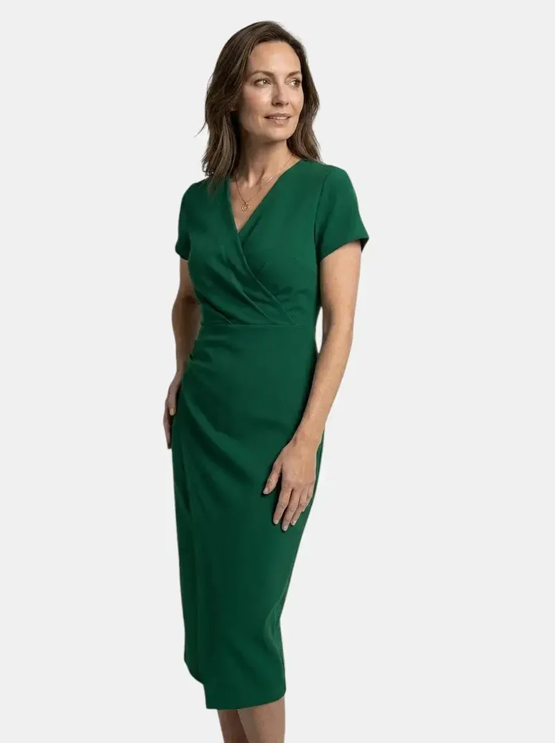 Women's Vibrant Cotton Maxi Dress | Flowing Wrap Style Summer Gown