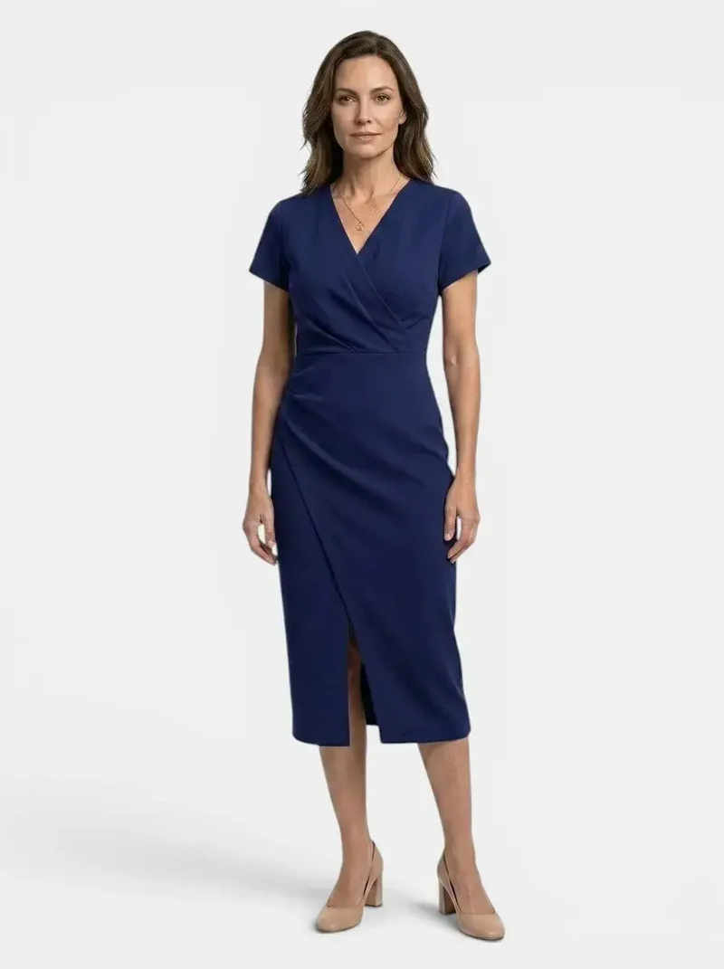 Women's Vibrant Cotton Maxi Dress | Flowing Wrap Style Summer Gown