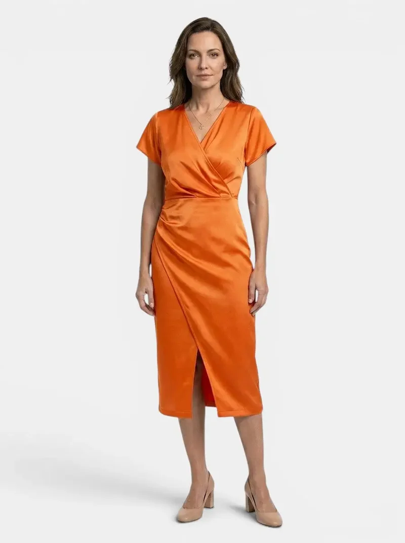 Women's Vibrant Cotton Maxi Dress | Flowing Wrap Style Summer Gown