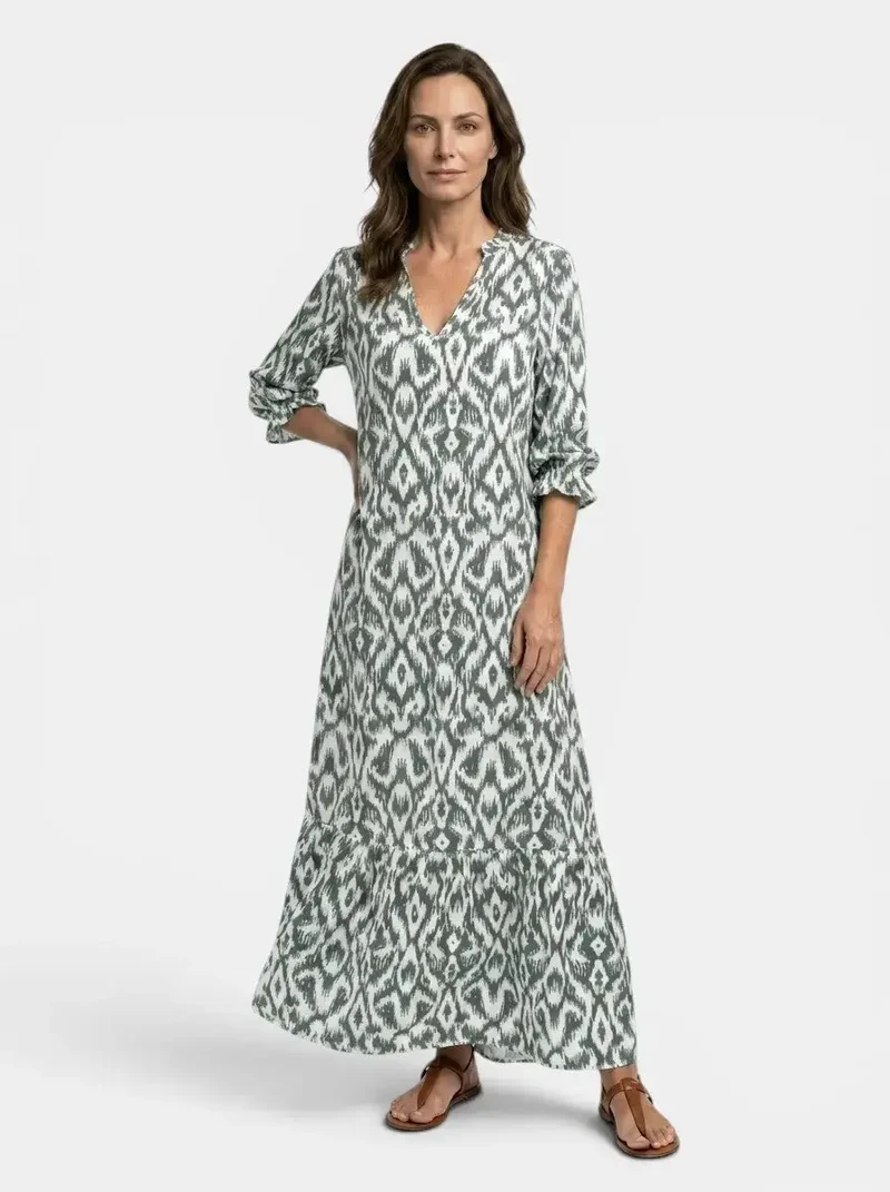 Women's Flowing Viscose Maxi Dress | Elegant Relaxed Summer Style