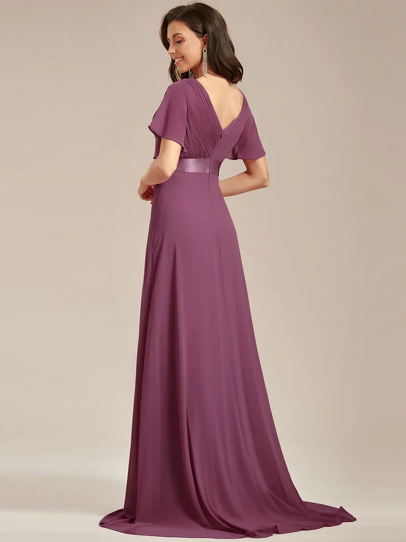 ever MONICA|Robes de demoiselle d'honneur en mousseline taille haute élégantes et fluides