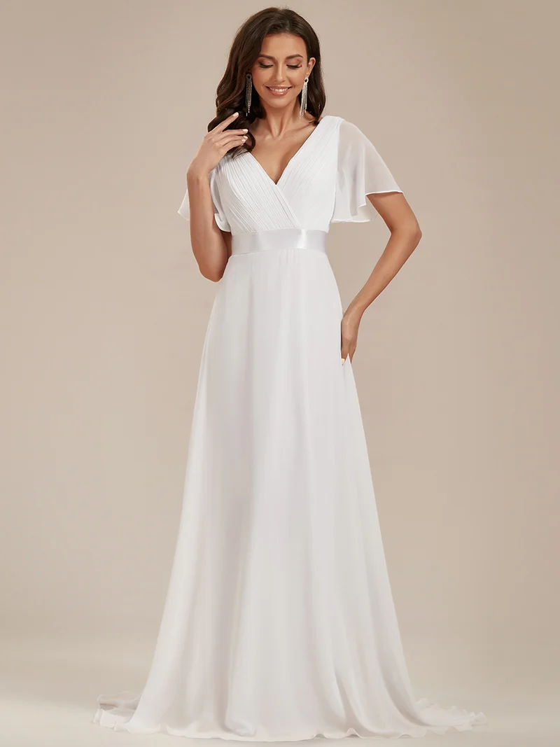 ever MONICA|Robes de demoiselle d'honneur en mousseline taille haute élégantes et fluides