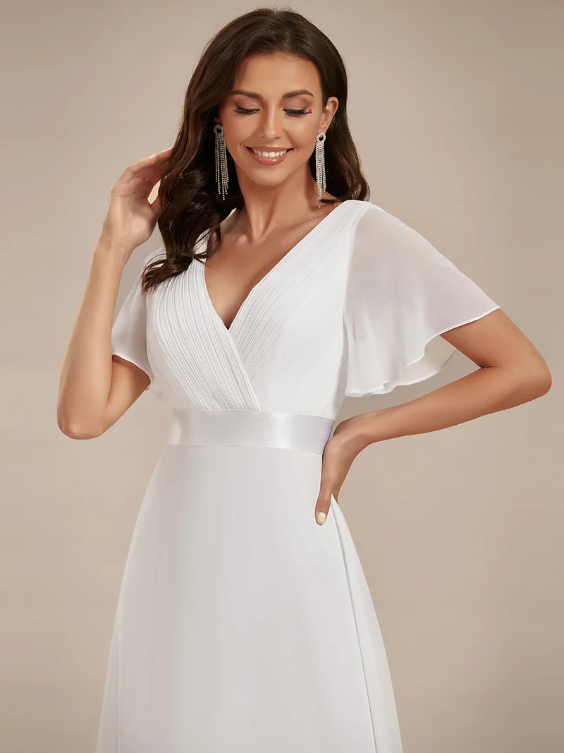ever MONICA|Robes de demoiselle d'honneur en mousseline taille haute élégantes et fluides