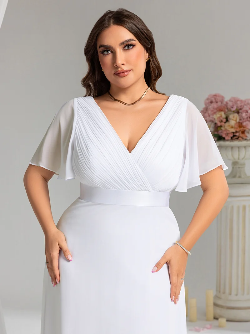 ever MONICA|Robes de demoiselle d'honneur en mousseline taille haute élégantes et fluides