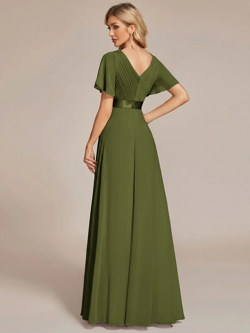 ever MONICA|Robes de demoiselle d'honneur en mousseline taille haute élégantes et fluides