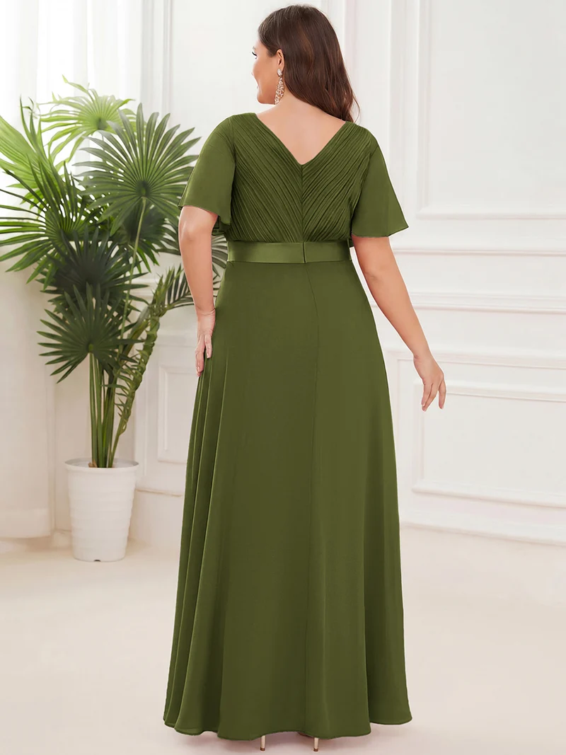 ever MONICA|Robes de demoiselle d'honneur en mousseline taille haute élégantes et fluides