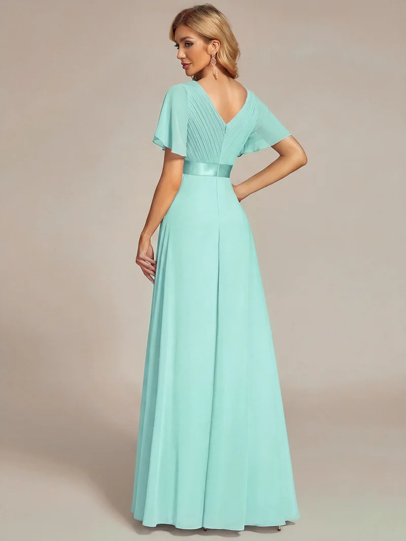 ever MONICA|Robes de demoiselle d'honneur en mousseline taille haute élégantes et fluides
