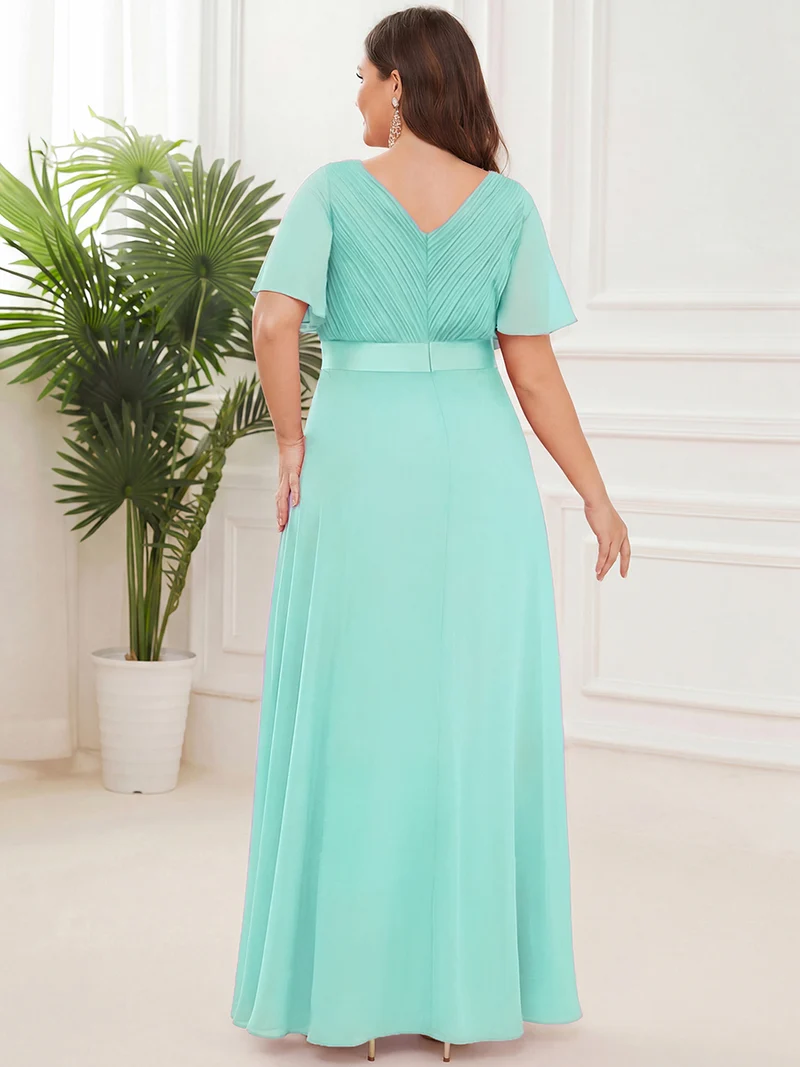ever MONICA|Robes de demoiselle d'honneur en mousseline taille haute élégantes et fluides