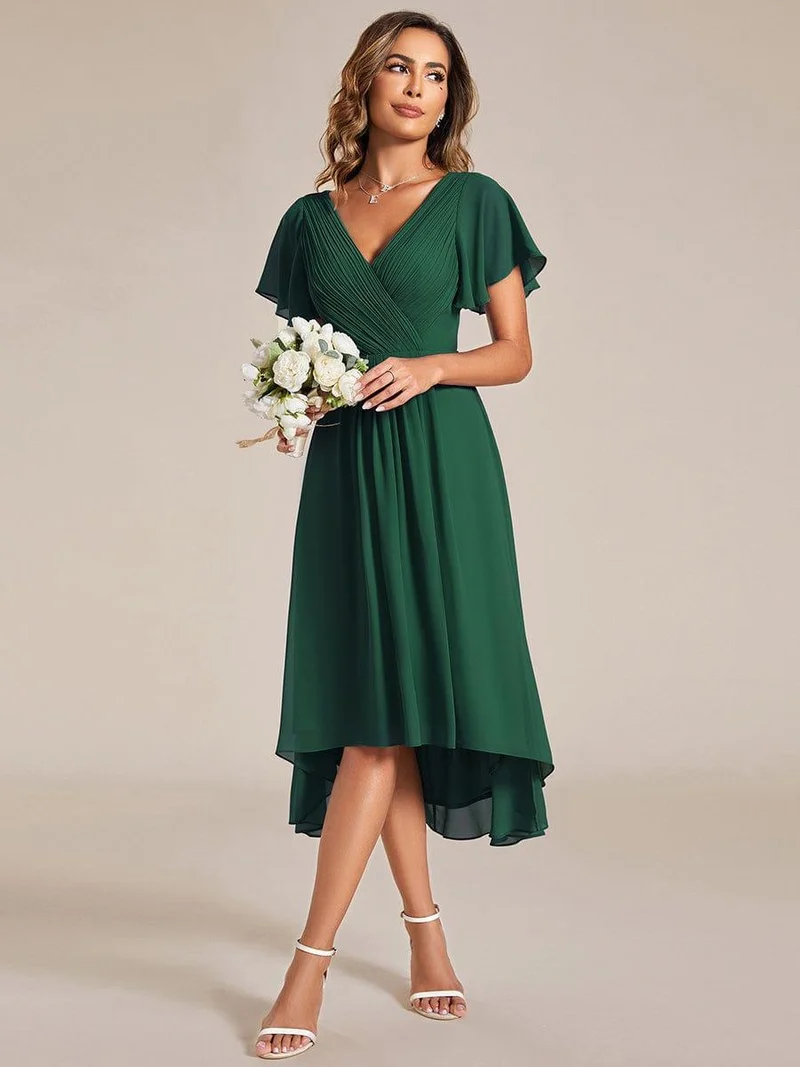 ever FAYE|Robe d'invité de mariage chic à col en V