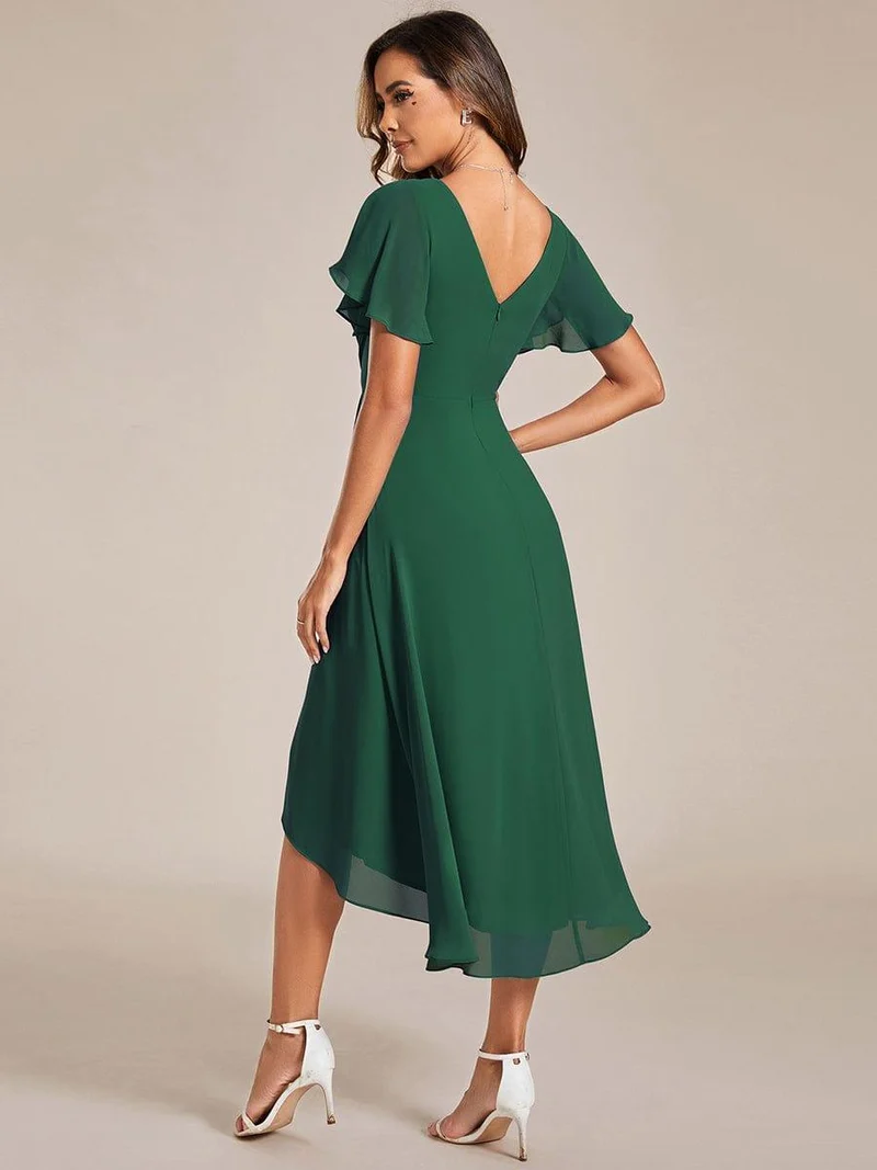 ever FAYE|Robe d'invité de mariage chic à col en V