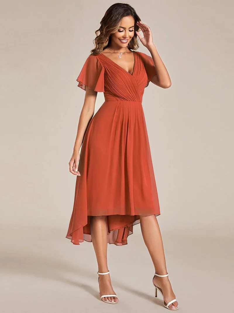 ever FAYE|Robe d'invité de mariage chic à col en V