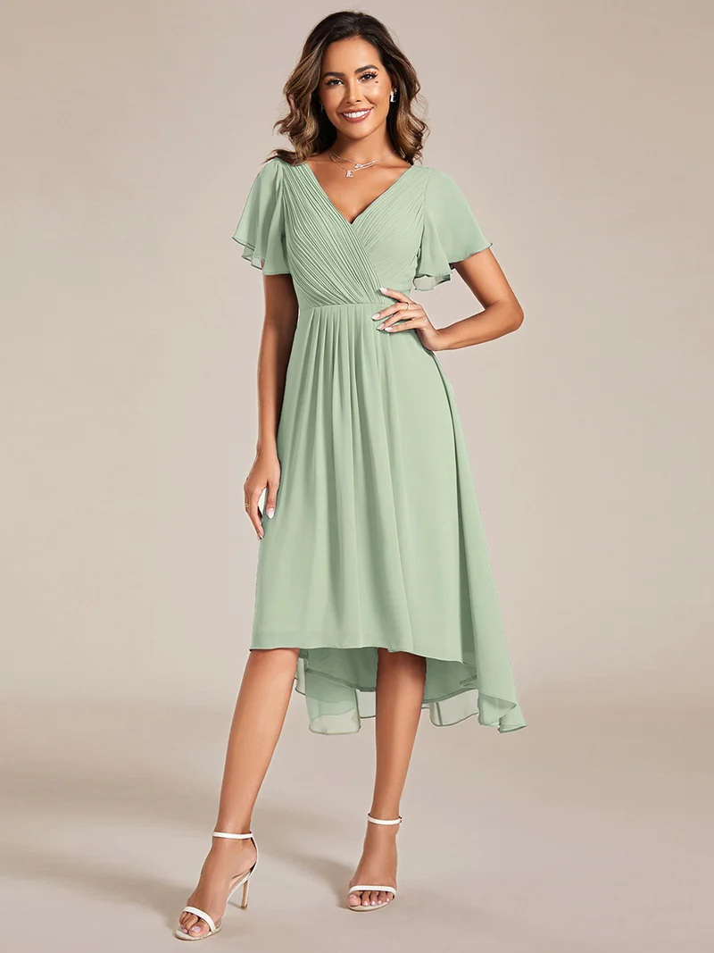 ever FAYE|Robe d'invité de mariage chic à col en V