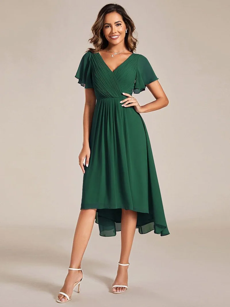 ever FAYE|Robe d'invité de mariage chic à col en V