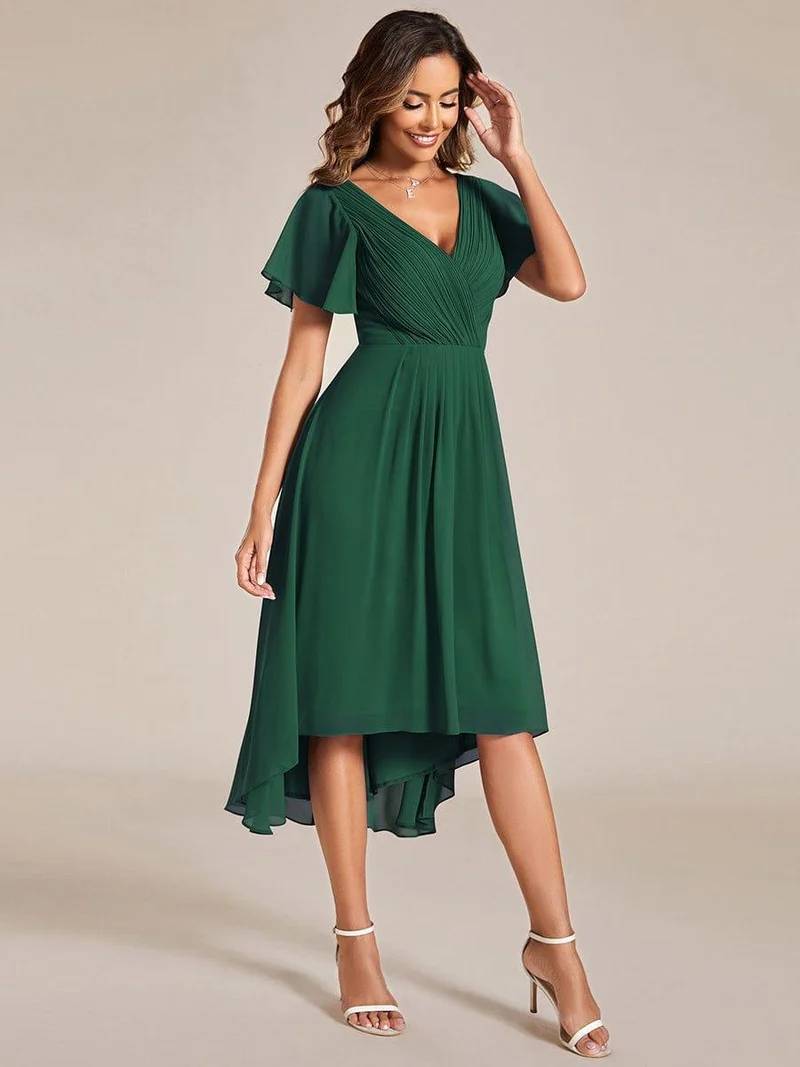 ever FAYE|Robe d'invité de mariage chic à col en V