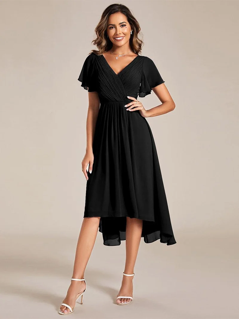 ever FAYE|Robe d'invité de mariage chic à col en V