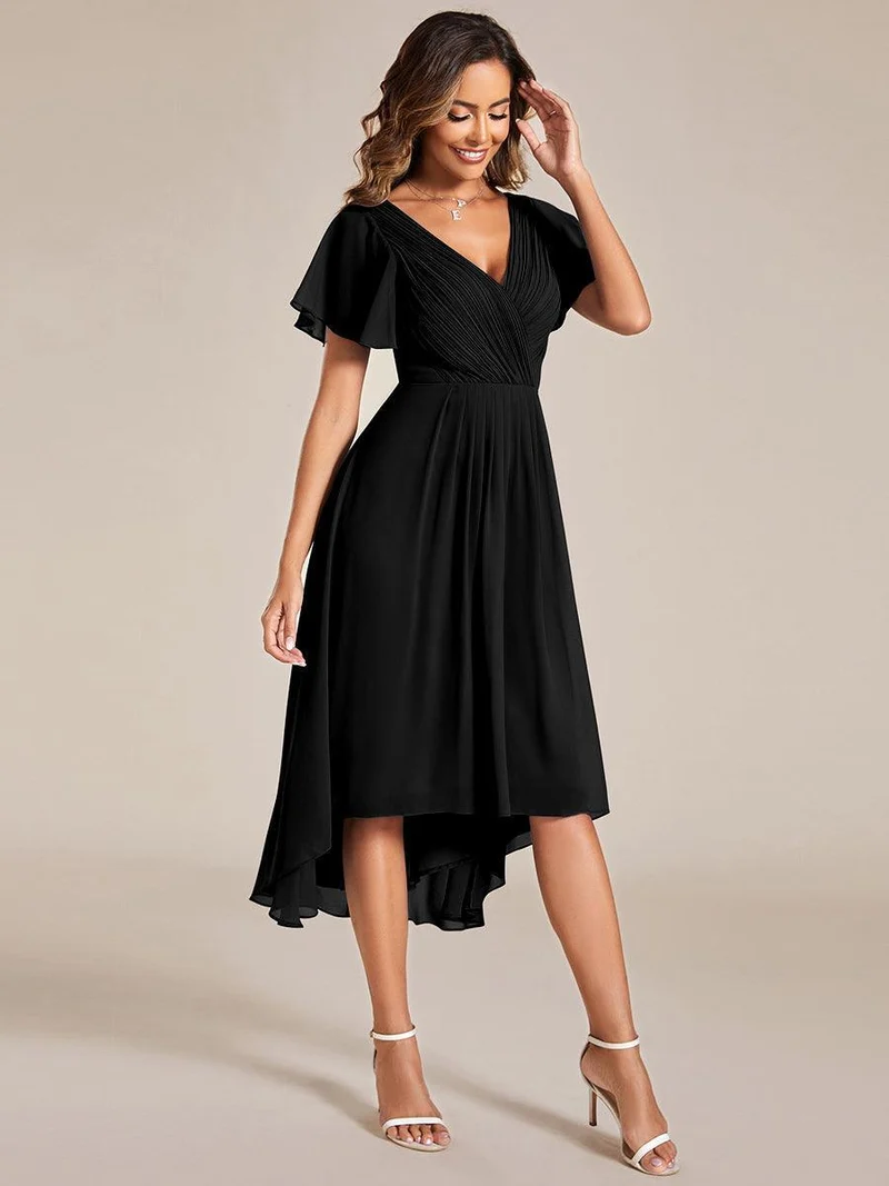 ever FAYE|Robe d'invité de mariage chic à col en V