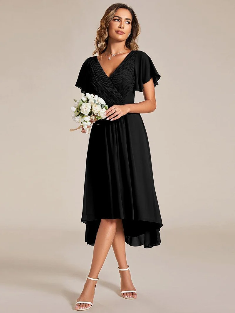 ever FAYE|Robe d'invité de mariage chic à col en V