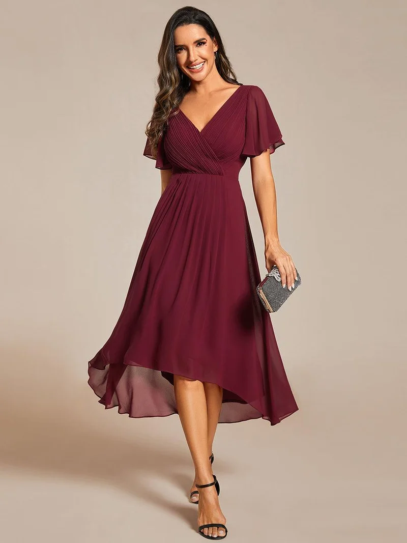 ever FAYE|Robe d'invité de mariage chic à col en V
