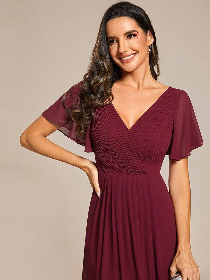 ever FAYE|Robe d'invité de mariage chic à col en V