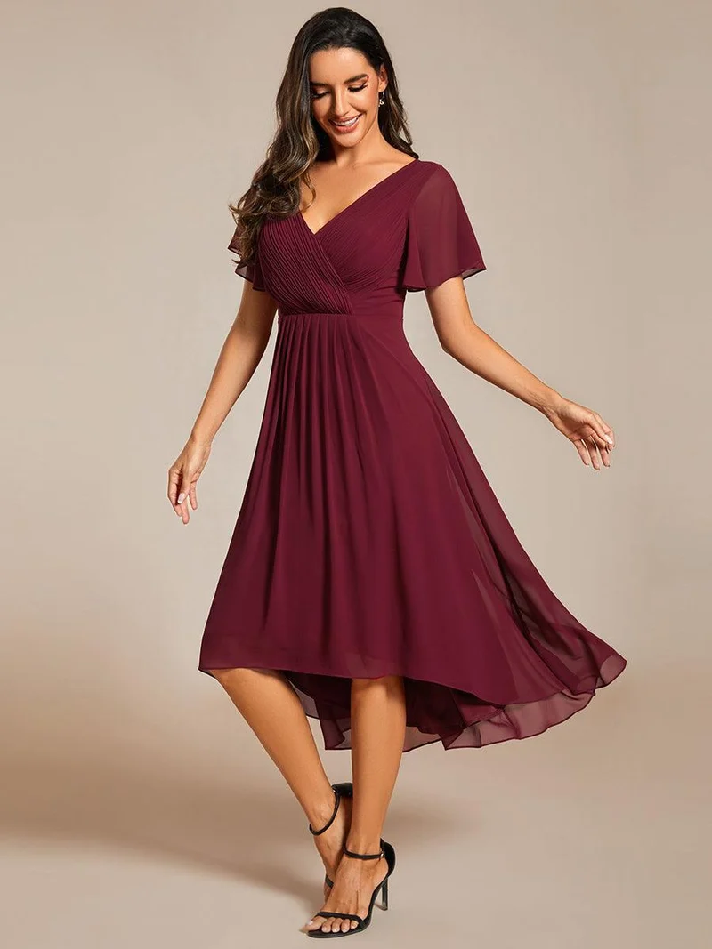 ever FAYE|Robe d'invité de mariage chic à col en V