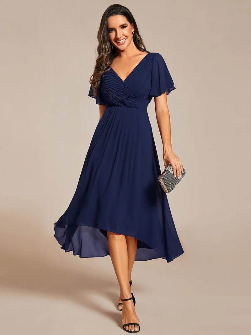 ever FAYE|Robe d'invité de mariage chic à col en V