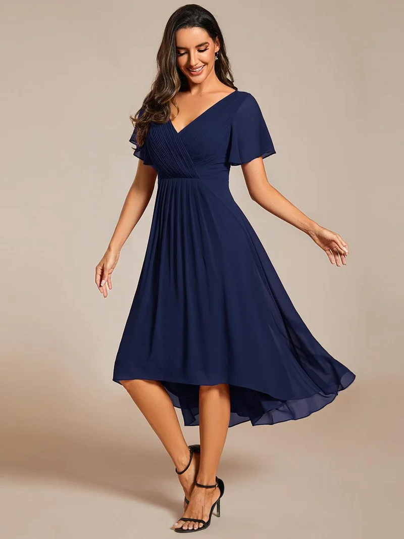 ever FAYE|Robe d'invité de mariage chic à col en V