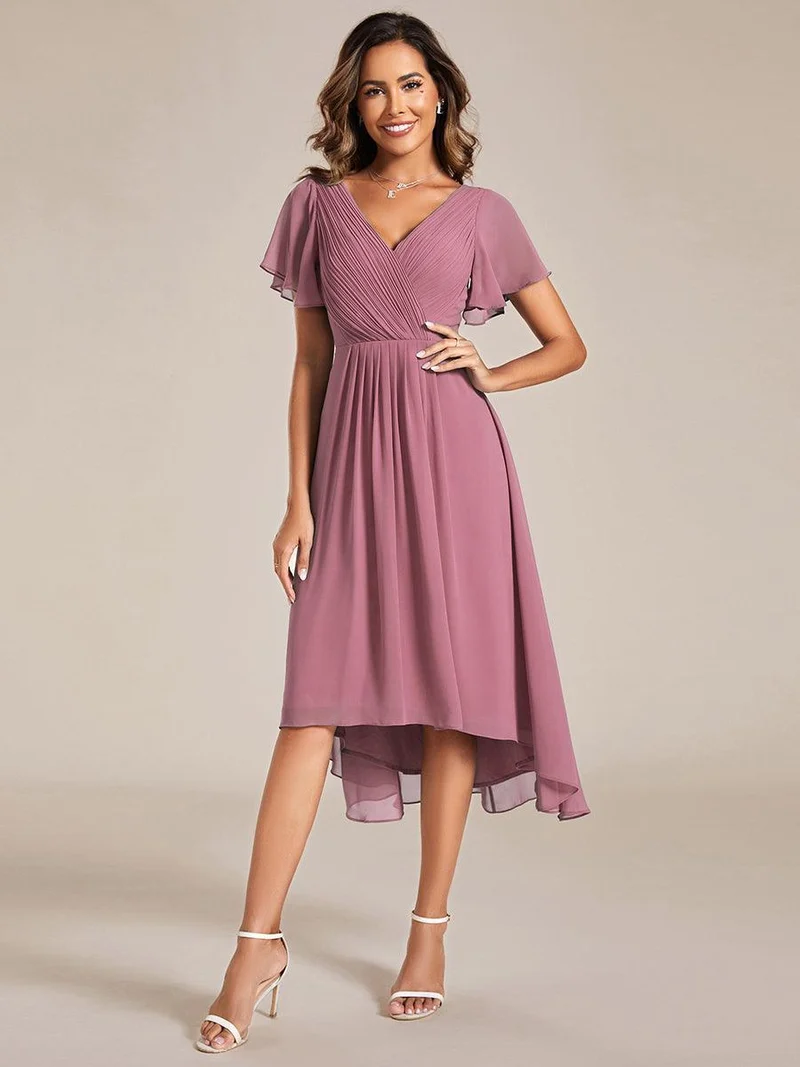 ever FAYE|Robe d'invité de mariage chic à col en V